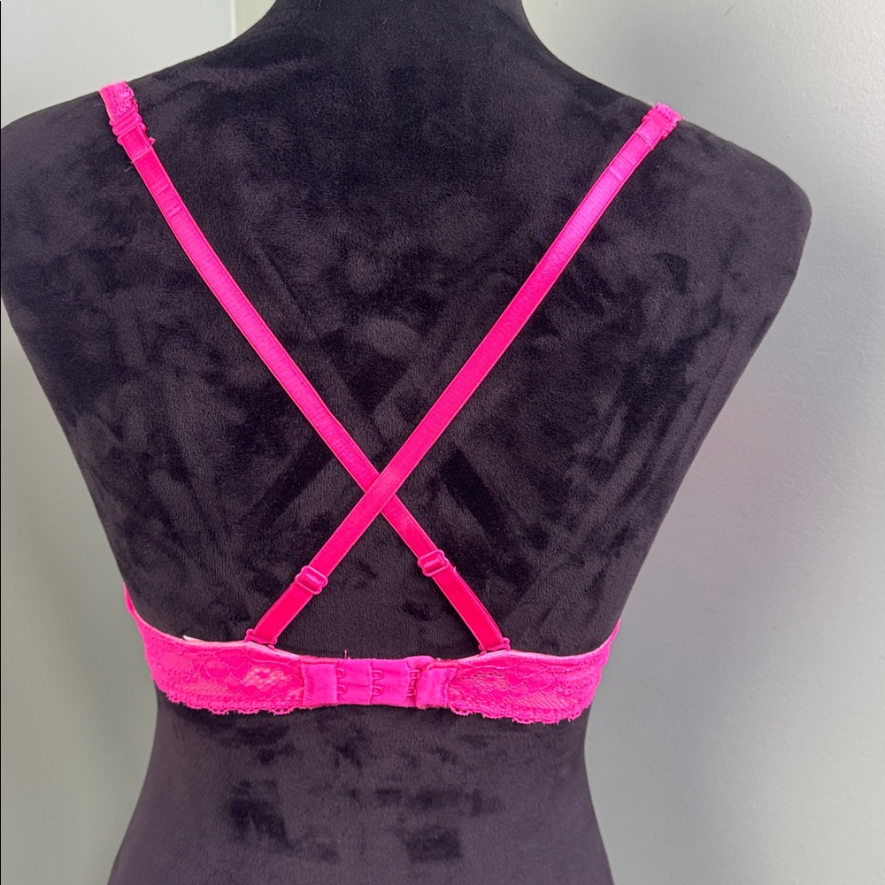 Victoria secrets pink lace bra 32C - Picture 8 of 9